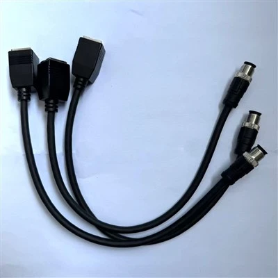 M12 إلى RJ45 كابل أنثى